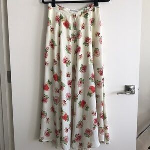 Luca couture floral maxi skirt